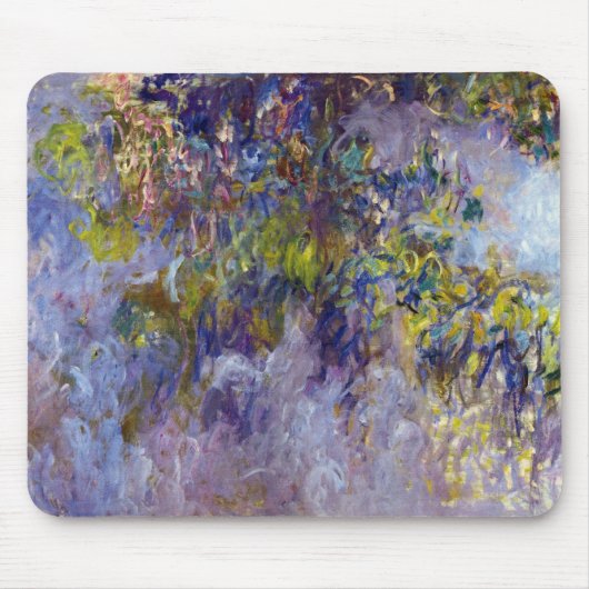 Wisteria (verlassen Hälfte) von Claude Monet Mousepad (Vorne)