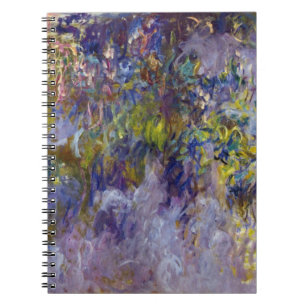 Wisteria (verlassen Hälfte) von Claude Monet Notizblock
