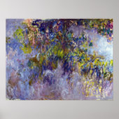 Wisteria (verlassen Hälfte) von Claude Monet Poster (Vorne)