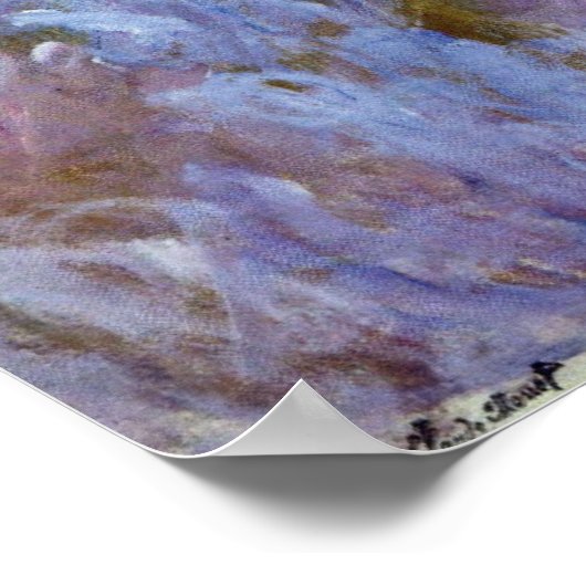 Wisteria (verlassen Hälfte) von Claude Monet Poster (Ecke)