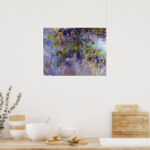 Wisteria (verlassen Hälfte) von Claude Monet Poster (Küche)