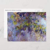 Wisteria (verlassen Hälfte) von Claude Monet Postkarte (Vorne/Hinten)