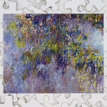 Wisteria (verlassen Hälfte) von Claude Monet Puzzle<br><div class="desc">Wisteria (1917-1920) von Claude Monet ist ein Vintager Impressionist, der noch ein Leben mit Blumen lebt und in dem die links Hälfte eines größeren Gemäldes zu sehen ist. Teil einer Reihe von Gemälden der Wisteria-Blume, die Monet in seinen Gärten in Giverny, Frankreich, gemalt hat. Über den Künstler: Claude Monet (1840-1926)...</div>