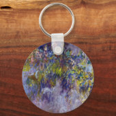 Wisteria (verlassen Hälfte) von Claude Monet Schlüsselanhänger (Rückseite)