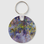 Wisteria (verlassen Hälfte) von Claude Monet Schlüsselanhänger (Rückseite)