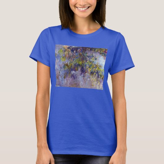 Wisteria (verlassen Hälfte) von Claude Monet T-Shirt (Vorderseite)