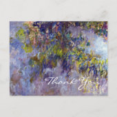 Wisteria (verlassen) von Claudet Monet, vielen Dan Postkarte (Vorderseite)