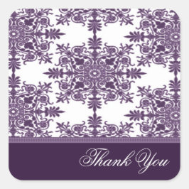 Wisteria Viktorianisch Damask Danke, Sticker