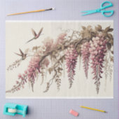 Wisteria Vine Pink Blume Decoupage Seidenpapier (Basteln)