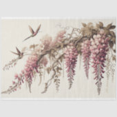 Wisteria Vine Pink Blume Decoupage Seidenpapier (Vorderseite)