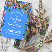 Wisteria Vines Floral Custom Foto Hochzeit Save The Date