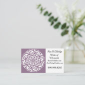 Wisteria Visitenkarte (Stehend Vorderseite)