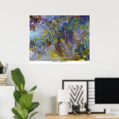 Wisteria von Claude Monet Poster (Heimbüro)