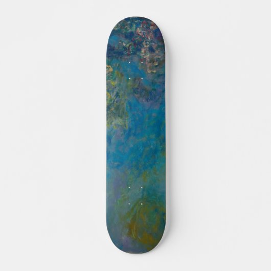 Wisteria von Claude Monet Skateboard (Vorne)