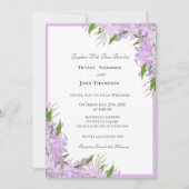 Wisteria Wedding Einladung (Vorderseite)