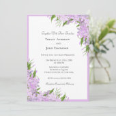 Wisteria Wedding Einladung (Stehend Vorderseite)