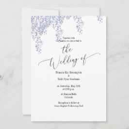 Wisteria Wedding Einladung