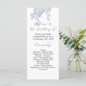 Wisteria Wedding Program Programm (Stehend Vorderseite)