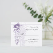 Wisteria Wedding/Response RSVP Karte (Stehend Vorderseite)