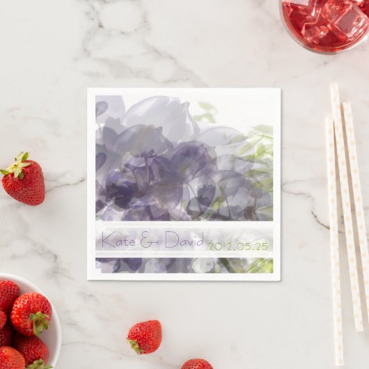 ©Wisteria Whisper/Wedding oder All-Occasion Custom Serviette (Beispiel)