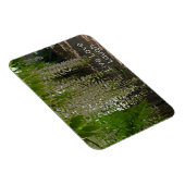 Wisteria White Garden Blume Live Liebe Magnet (Rechte Seite)