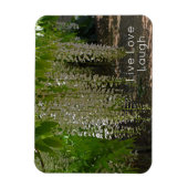 Wisteria White Garden Blume Live Liebe Magnet (Vertikal)