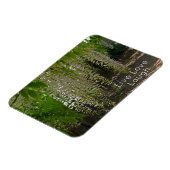 Wisteria White Garden Blume Live Liebe Magnet (Linke Seite)