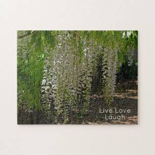 Wisteria White Garden Blume Live Liebe Puzzle
