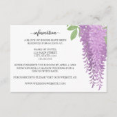 Wisteria Wonder Wedding Begleitkarte (Vorderseite)