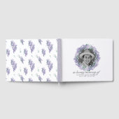 Wisteria Wreath Foto Gedenkfeier Gästebuch (Voll)