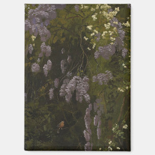 Wisterien in Bloom - Blumenkomposition Magnet