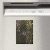 Wisterien in Bloom - Blumenkomposition Magnet (In Situ (Geschirrspüler))