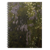 Wisterien in Bloom - Blumenkomposition Notizblock (Vorderseite)