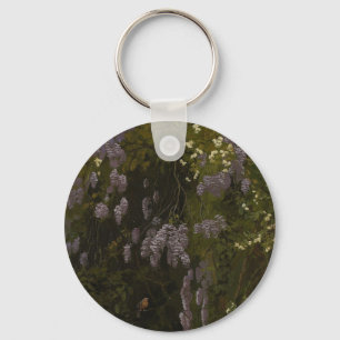 Wisterien in Bloom - Blumenkomposition Schlüsselanhänger