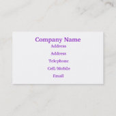 WISTERIEN VISITENKARTE (Rückseite)