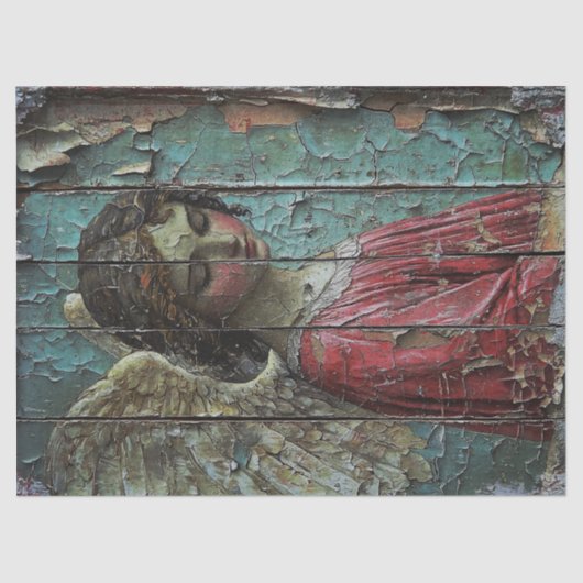 Wistful Angel Decoupage Seidenpapier (Vorderseite)
