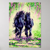 "Wistful Friesians" Poster (Vorne)