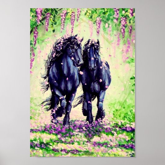 "Wistful Friesians" Poster (Vorne)