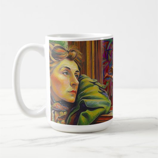 Wistfully viewing movement Mug Kaffeetasse (Links)