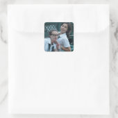 Wit da Fabs Quadratischer Aufkleber (Tasche)