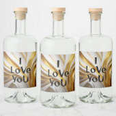 Wit Goud Retro Bier Etiket Alkoholflaschenetikett (Flaschen)