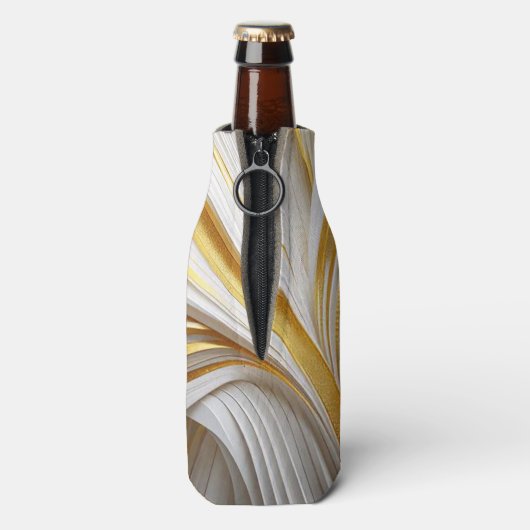 Wit Goud Retro Flaschenkühler (Flasche Rückseite)