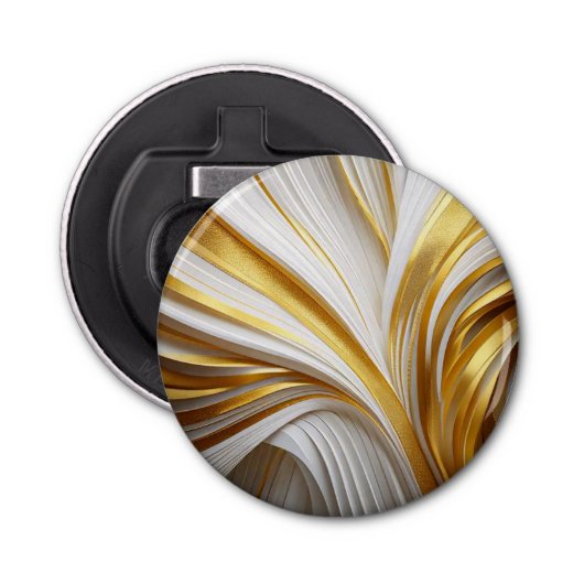 Wit Goud Retro Flaschenöffner (Vorderseite)