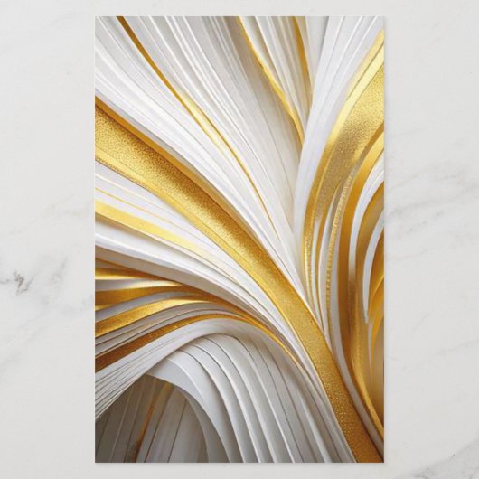 Wit Goud Retro  Flyer (Hinten)