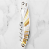 Wit Goud Retro Kellnermesser (Vorderseite)