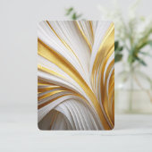 Wit Goud Retro Save The Date (Stehend Vorderseite)