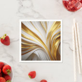 Wit Goud Retro  Serviette (Beispiel)