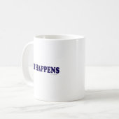 Wit Happens Kaffeetasse (Vorderseite Links)