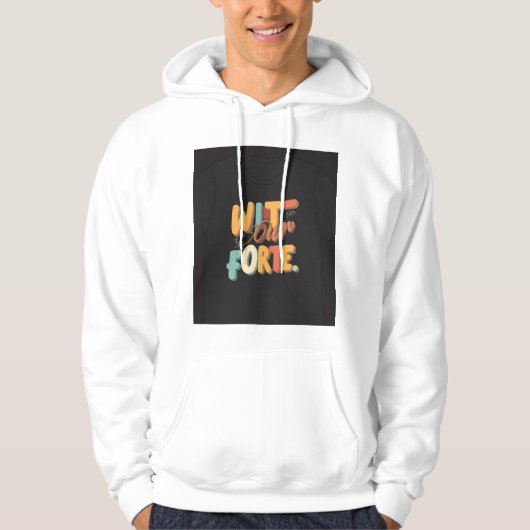 Wit unsere Forte Hoodie (Vorderseite)