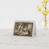 Witch and Black Cat Gothic Have a Magical Birthday Karte (Gelbe Blume)